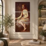 Innocence by Adolphe Jourdan canvas wall art displayed in an interior