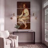 Innocence by Adolphe Jourdan canvas print shown in a styled interior