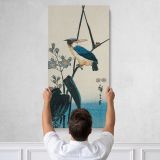 Kingfisher and Water Plantain by Utagawa Hiroshige Canvas Wall Art Print