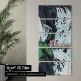 Shiragumo Waterfall of Nikko 1910 by Hiroaki Takahashi canvas wall art in a contemporary room