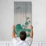Begonias and Cuckoo in the Rain by Ohara Koson Canvas Wall Art Print