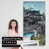 Moon at Sekiguchi 1936 by Hiroaki Takahashi canvas wall art mockup 03