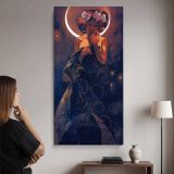The Evening Star 1902 by Alphonse Mucha canvas wall art mockup 02