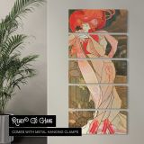 Decorative Watercolour 1903 by Georges de Feure canvas wall art in a contemporary room