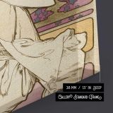 La Dame Aux Camelias 1896 by Alphonse Mucha close up showing gallery canvas texture and depth