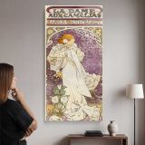 La Dame Aux Camelias 1896 by Alphonse Mucha canvas wall art mockup 02