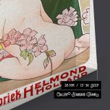 Helm Cocoa 1899 by Henri Privat Livemont close up showing gallery canvas texture and depth