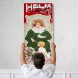 Helm Cocoa 1899 by Henri Privat Livemont Canvas Wall Art Print