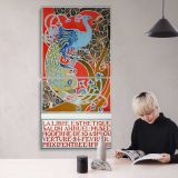 La Libre Esthetique Salon Annuel by Gisbert Combaz canvas wall art mockup 04