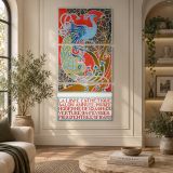 La Libre Esthetique Salon Annuel by Gisbert Combaz canvas wall art displayed in an interior