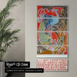 La Libre Esthetique Salon Annuel by Gisbert Combaz canvas wall art in a contemporary room