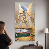 A Bonaparte circa 1902 by Adolphe Willette canvas wall art mockup 02