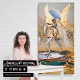 A Bonaparte circa 1902 by Adolphe Willette canvas wall art mockup 03