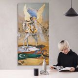 A Bonaparte circa 1902 by Adolphe Willette canvas wall art mockup 04