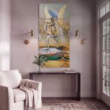 A Bonaparte circa 1902 by Adolphe Willette canvas print shown in a styled interior