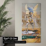 A Bonaparte circa 1902 by Adolphe Willette canvas wall art in a contemporary room