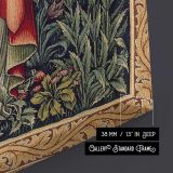 Pomona 1882 by Edward Burne Jones and John Henry Dearle close up showing gallery canvas texture and depth