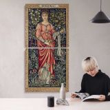 Pomona 1882 by Edward Burne Jones and John Henry Dearle canvas wall art mockup 04