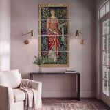 Pomona 1882 by Edward Burne Jones and John Henry Dearle canvas print shown in a styled interior