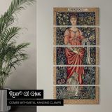 Pomona 1882 by Edward Burne Jones and John Henry Dearle canvas wall art in a contemporary room
