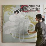 Columbia bicycles. Pope Manufacturing Co Hartford, Conn. 1895 by Will H. Bradley — room mockup view 3
