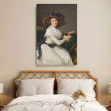Comtesse de la ChAtre - Elegant Lady Holding Book by elisabeth Vigee Le Brun canvas wall art