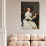Comtesse de la ChAtre - Elegant Lady Holding Book by elisabeth Vigee Le Brun canvas wall art - Image 2