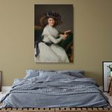 Comtesse de la ChAtre - Elegant Lady Holding Book by elisabeth Vigee Le Brun canvas wall art - Image 5