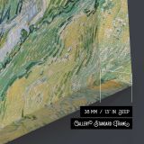 Cottages by Vincent Van Gogh - canvas surface and wrapped edge detail