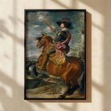 Count-Duke of Olivares - Velazquez Equestrian Nobleman with Baton and Horse canvas wall art - Image 2