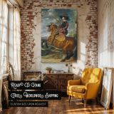 Count-Duke of Olivares - Velazquez Equestrian Nobleman with Baton and Horse canvas wall art - Image 3