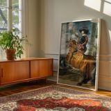 Count-Duke of Olivares - Velazquez Equestrian Nobleman with Baton and Horse canvas wall art - Image 6