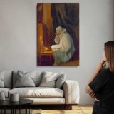 Clown Seated at a Dressing Table by John Sloan canvas print, room display