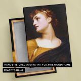 Antigone by Frederic Leighton canvas print, front and back view