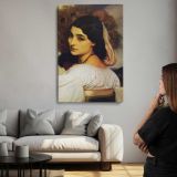 Woman Looking over Her Shoulder by Frederic Leighton canvas print, room display