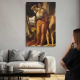 Classical Man beneath a Tree by Frederic Leighton canvas print, room display