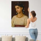 Catarina by Frederic Leighton canvas print, displayed on a wall
