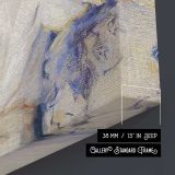 Woman in a White Blouse canvas print, canvas edge detail