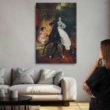 Rider on a Black Horse canvas print, room display