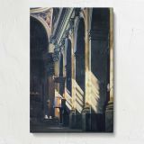 Sunlight on a City Building canvas print, front view