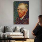 Self-Portrait of Vincent van Gogh by Vincent Van Gogh canvas print, room display