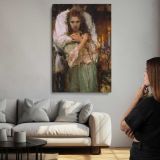 Woman in a White Lace Veil by Daniel Gerhartz canvas print, room display
