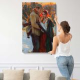 Homecoming by Daniel Gerhartz canvas print, displayed on a wall