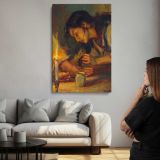 Woman Writing by Candlelight by Daniel Gerhartz canvas print, room display