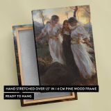 Women Resting beneath Trees by Daniel Gerhartz canvas print, front and back view