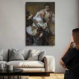 Men Tending a Wounded Figure by Daniel Gerhartz canvas print, room display