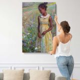 Among the Wildflowers by Daniel Gerhartz canvas print, displayed on a wall