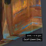 Ballet and Brilliant Blue by Daniel Gerhartz canvas print, canvas edge detail