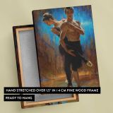 Ballet and Brilliant Blue by Daniel Gerhartz canvas print, front and back view