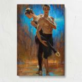 Ballet and Brilliant Blue by Daniel Gerhartz canvas print, front view